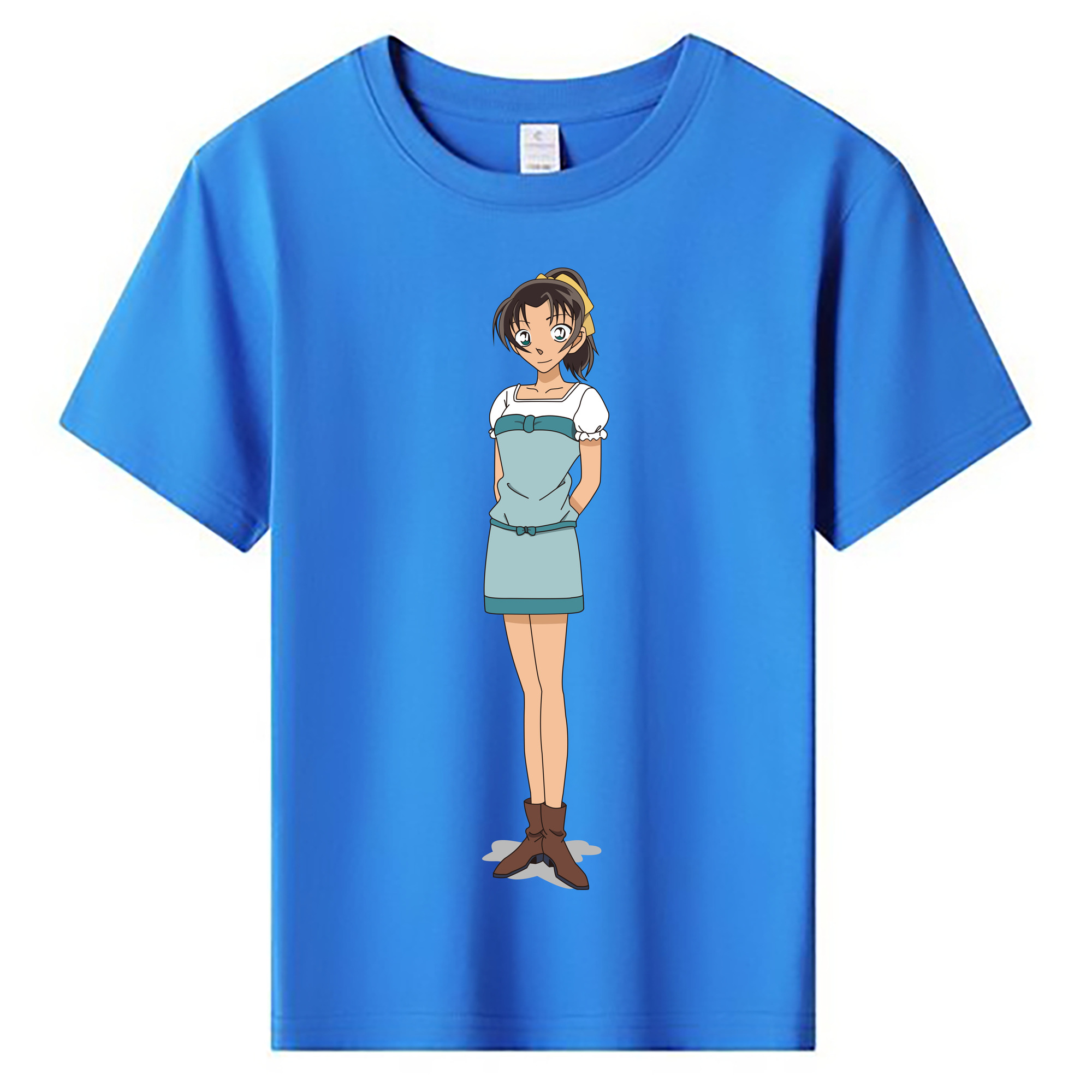 （画像用） 名探偵コナン Detective Conan 綿100％キッズTシャツ（フロントプリント）